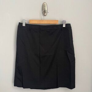 Ann Taylor Factory Store Womens Black Flat Front Straight Pencil Skirt Size 14